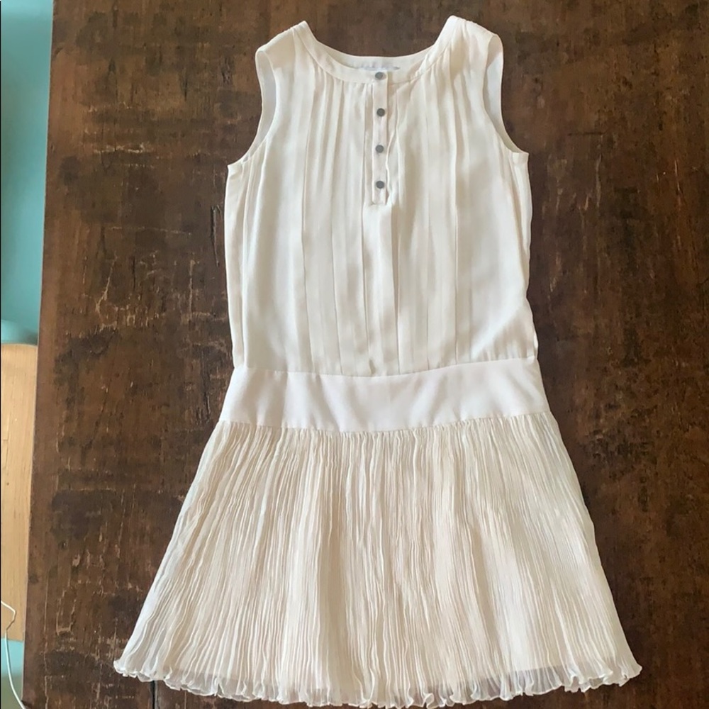 White silk dress. New without tags